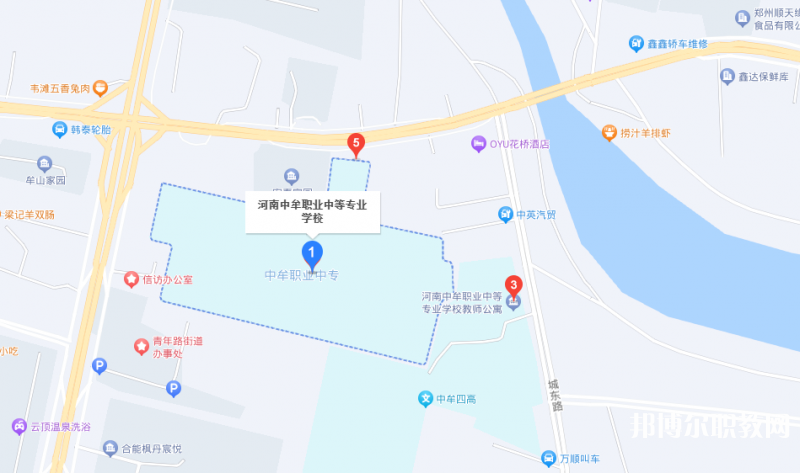 中牟縣職業(yè)中等專業(yè)學校地址，乘車路線