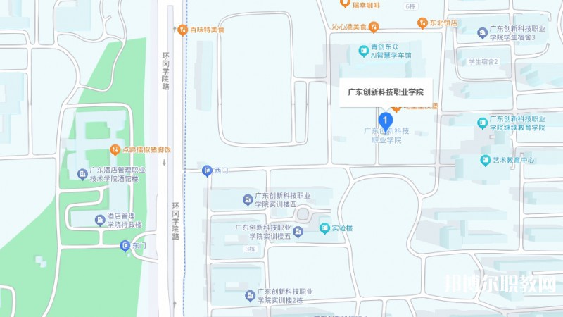 廣東創(chuàng)新科技職業(yè)學(xué)院中職部地址，乘車路線