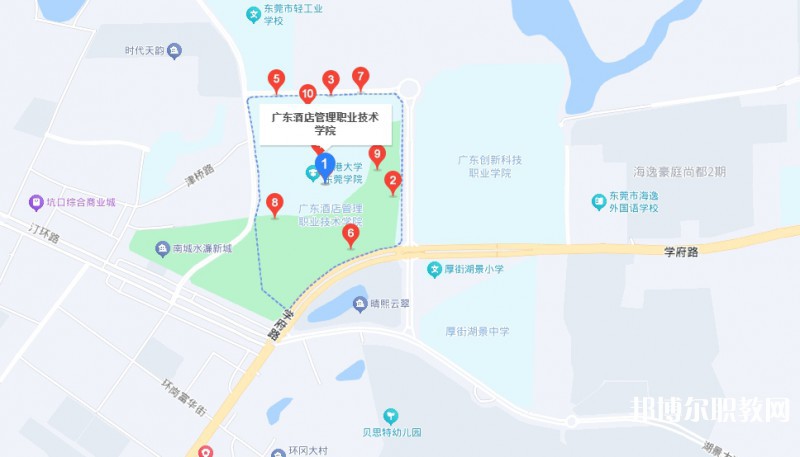 廣東酒店管理職業(yè)技術(shù)學(xué)院中職部地址，乘車路線