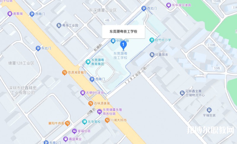 東莞市灝粵技工學校地址，乘車路線