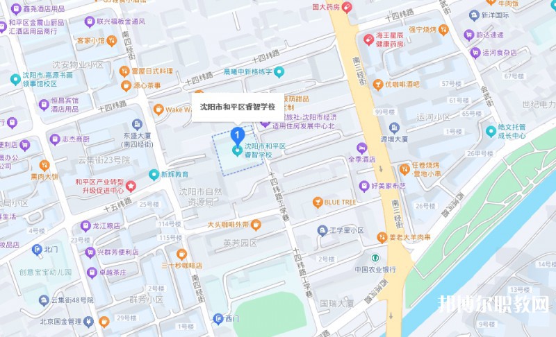 沈陽市和平區(qū)睿智學(xué)校地址，乘車路線
